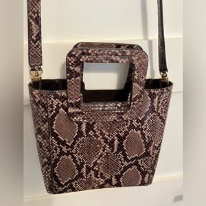STAUD - “Shirley” in snakeskin print - Excellent Condition
